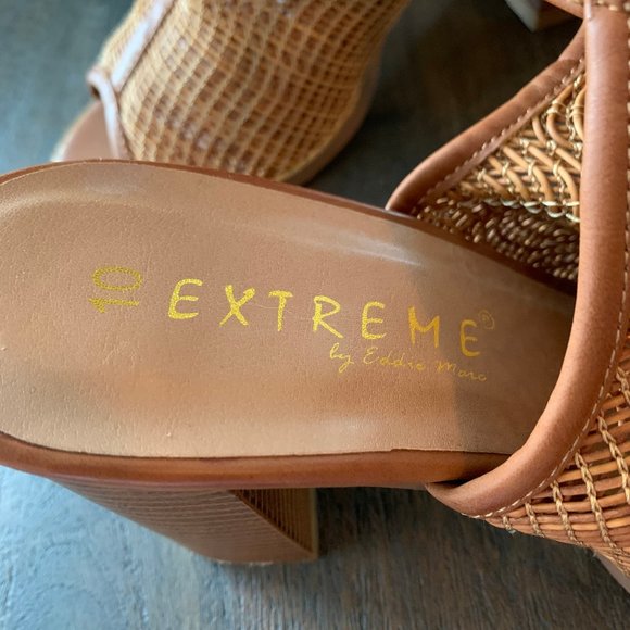 Extreme by Eddie Marc Block Heel Mesh Sandals - Picture 8 of 8